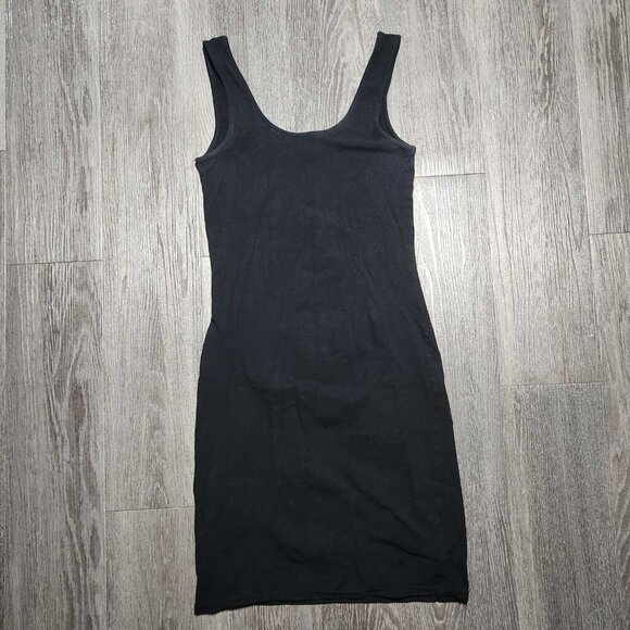 Vintage soft & stretchy black classic bodycon dress - Picture 6 of 13